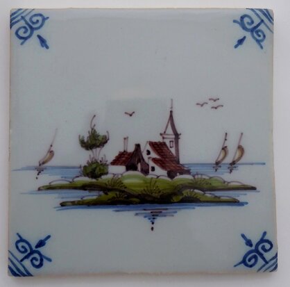 Makkum Tichelaar tile landscape