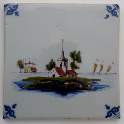 Makkum Tichelaar tile landscape