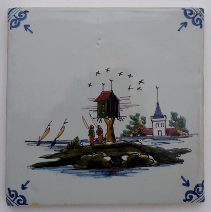 Makkum Tichelaar tile landscape