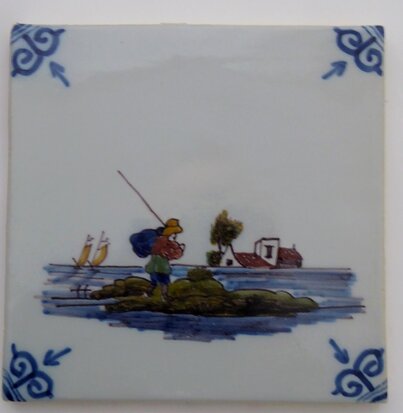 Makkum Tichelaar tile landscape