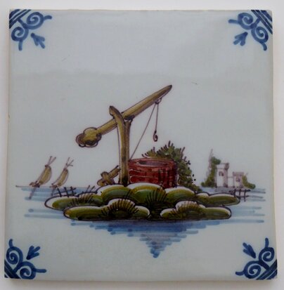 Makkum Tichelaar tile landscape