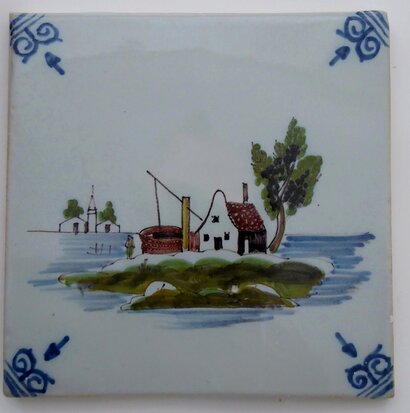 Makkum Tichelaar tile landscape