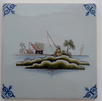 Makkum Tichelaar tile landscape