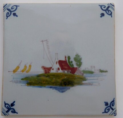 Makkum Tichelaar tile landscape