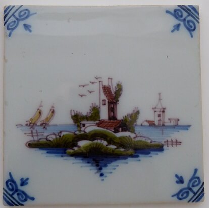 Makkum Tichelaar tile landscape