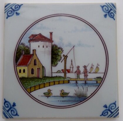 Makkum Tichelaar circle tile