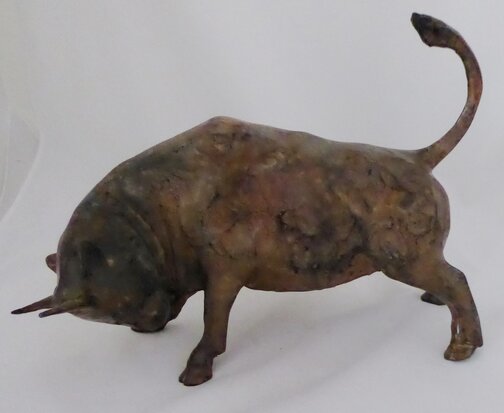 Pierre Chenet bronze sculpture bull