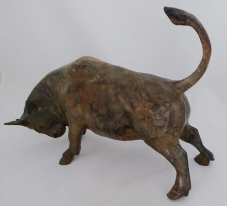 Pierre Chenet bronze sculpture bull