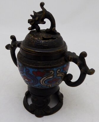 Japanese bronze perfume burner