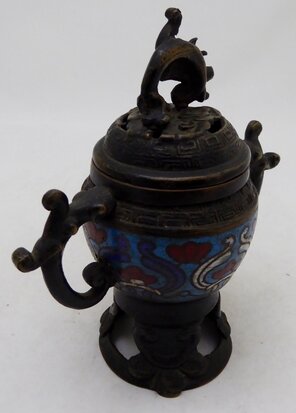 Japanese bronze perfume burner