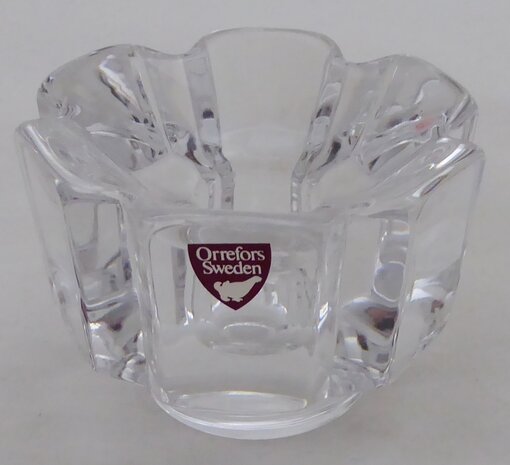 Orrefors crystal candle holder