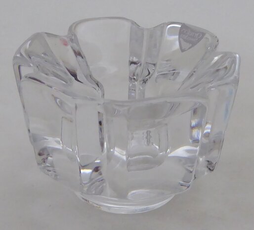 Orrefors crystal candle holder