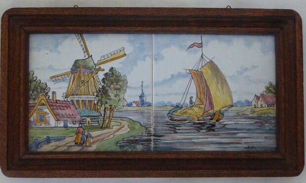 Westraven Utrecht tiles framed windmill