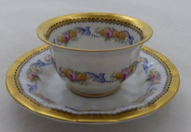 Fürstenberg porcelain cup and saucer 