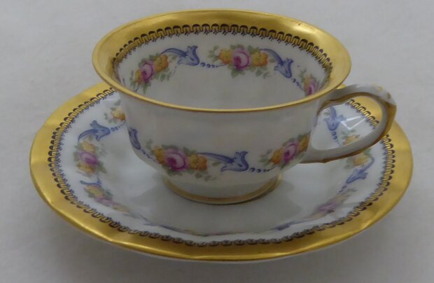 Fürstenberg porcelain cup and saucer 