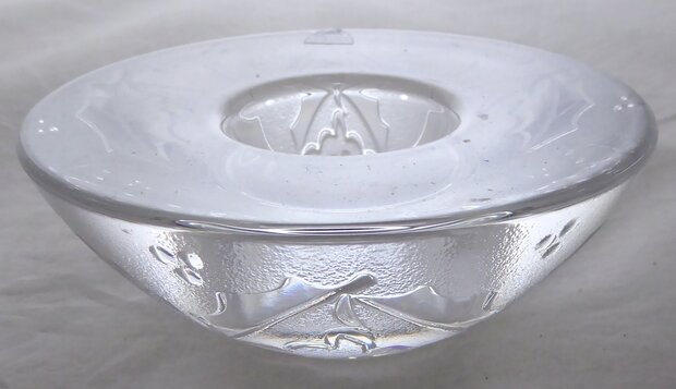 Orrefors Schweden crystal tea light holder