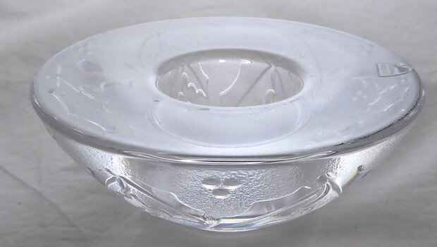 Orrefors Schweden crystal tea light holder