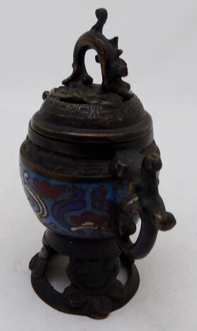 Japanese bronze perfume burner