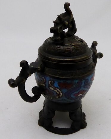 Japanese bronze perfume burner