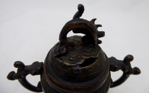 Japanese bronze perfume burner